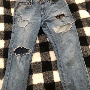 Men’s jeans with patches